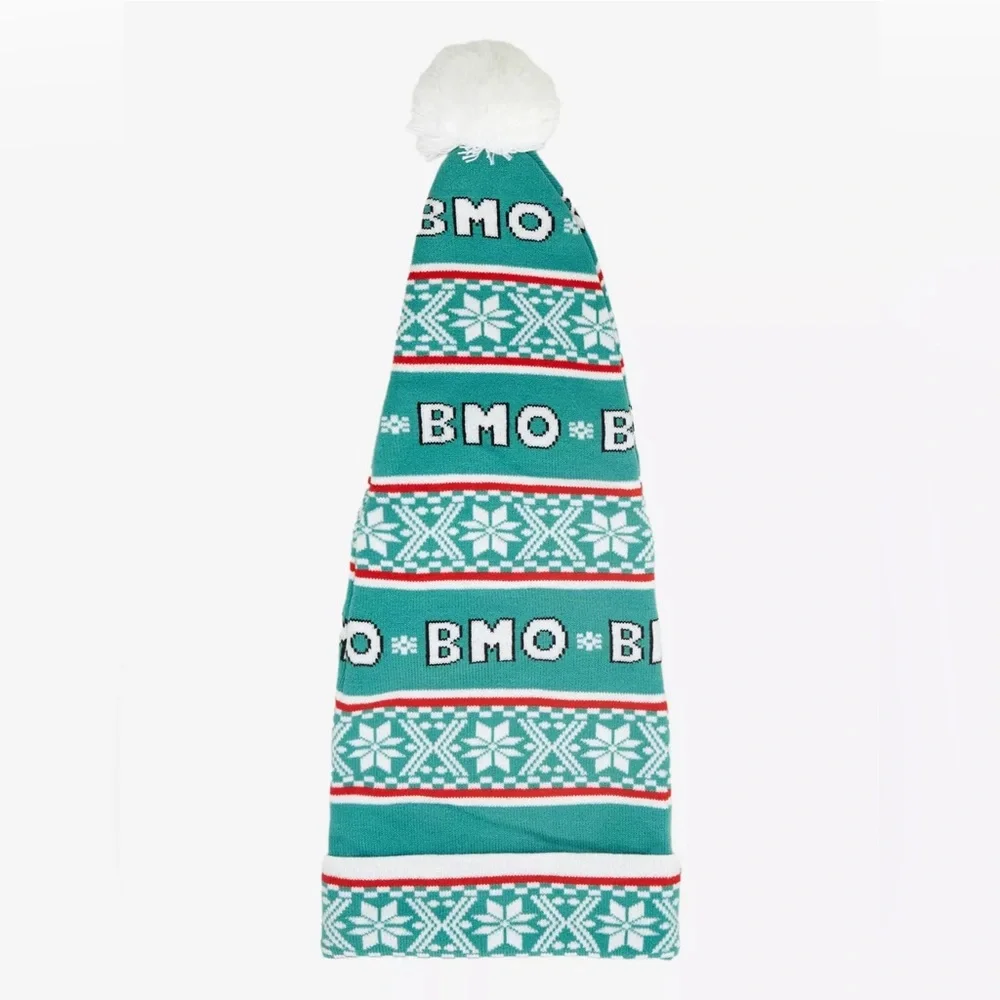 Adventure Time BMO Fair Isle Long Santa Hat Hot Topic Christmas‎